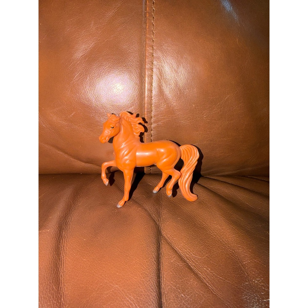 Vintage Breyer Reeves 1998 Stablemate Horse Figurine Orange‎ Brown Prancing Toy
